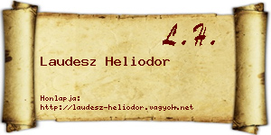Laudesz Heliodor névjegykártya